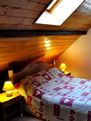 Chambre Arechettaz, le lit double