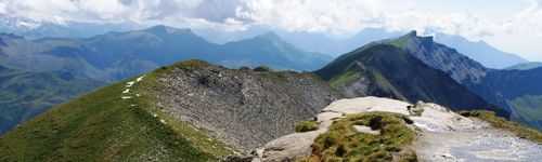 L\'aiguille Croche depuis le col du Joly