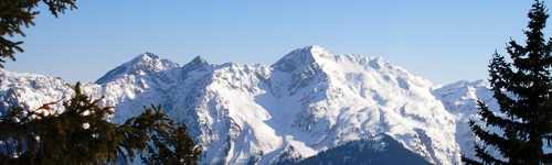 La croix de Coste depuis Bisanne