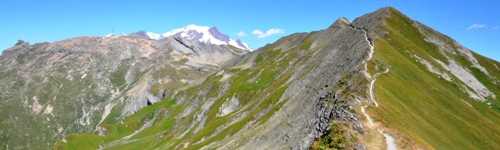 La crête des Gittes depuis le Plan de la Lai