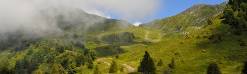 La Dent du Corbeau depuis le refuge de la Thuile