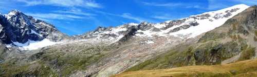 Ref. R.Blanc, col de Seigne depuis la ville des glaciers