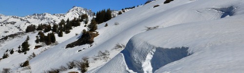 Le col de La Bâthie depuis Le Daru